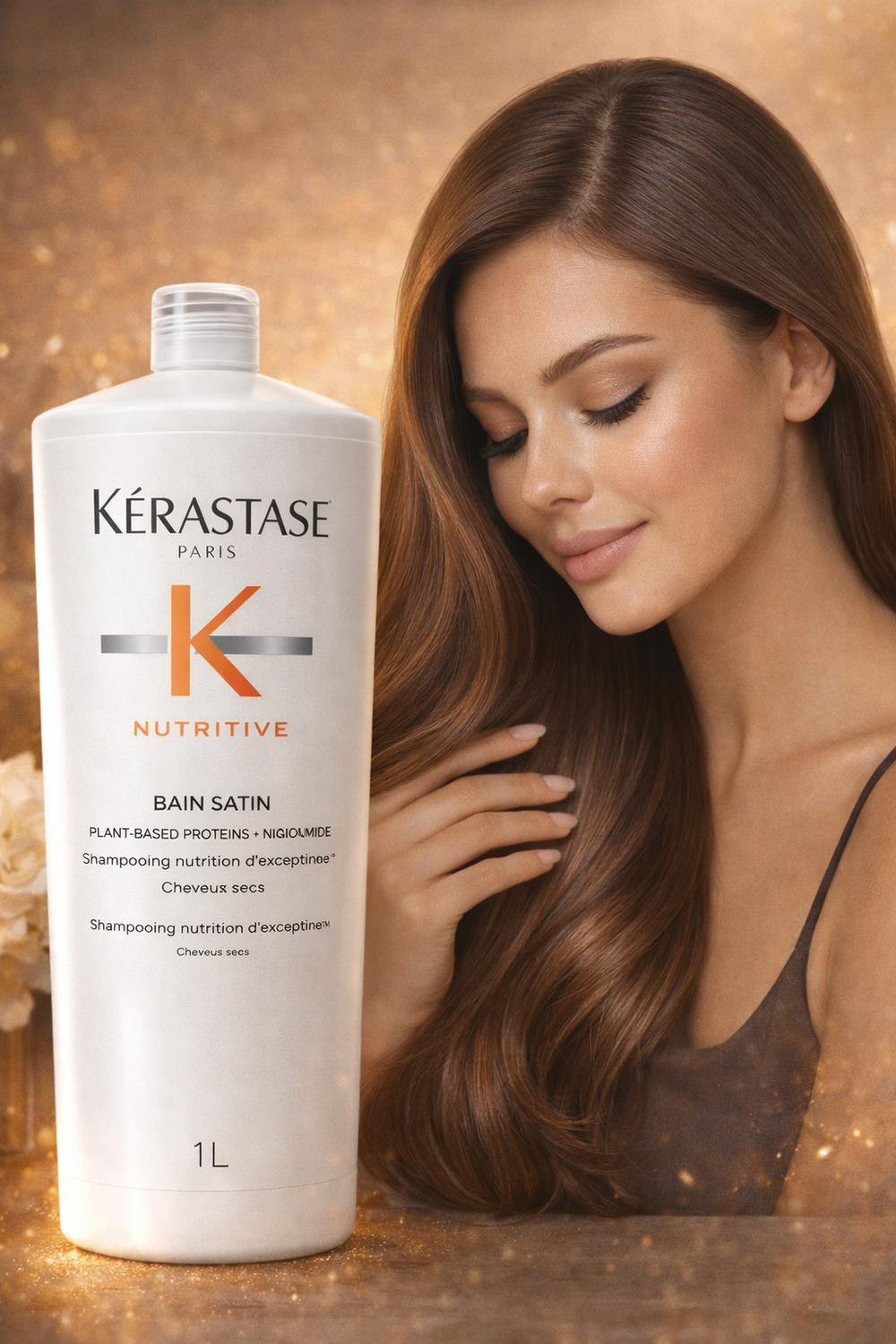 Kérastase Nutritive Bain Satin 1L – Shampoo Profissional para Cabelos