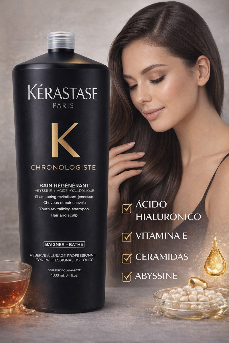 Kérastase Chronologiste Bain Régénérant 1L – Shampoo Revitalizante de